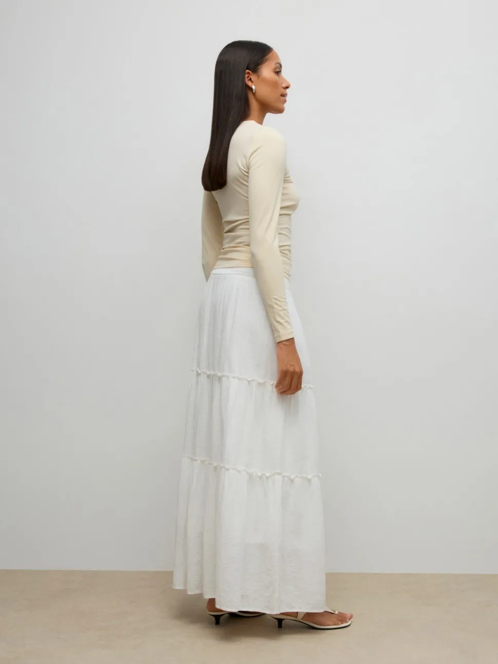 AWKEELEY High waist Lange rok
