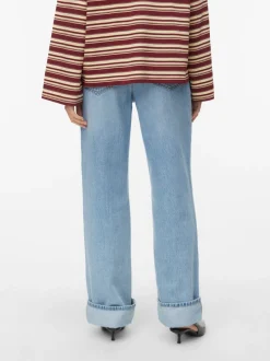 AWRENA Mid rise Wide leg fit Jeans