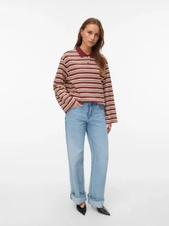 AWRENA Mid rise Wide leg fit Jeans