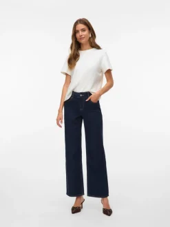 AWRENA Mid rise Wide leg fit Jeans