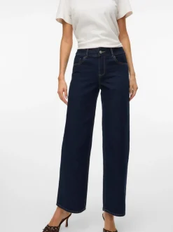 AWRENA Mid rise Wide leg fit Jeans