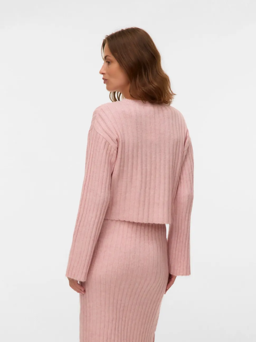 Cropped fit O-hals Pullover