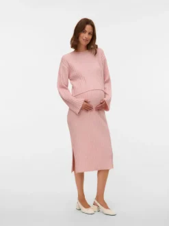 Cropped fit O-hals Pullover