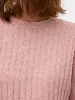 Cropped fit O-hals Pullover