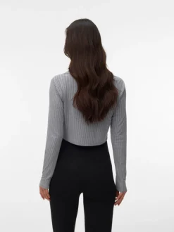 Cropped fit O-hals Top