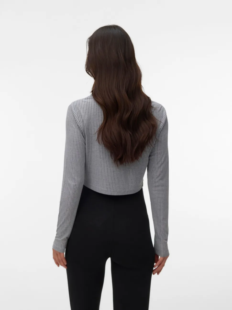 Cropped fit O-hals Top