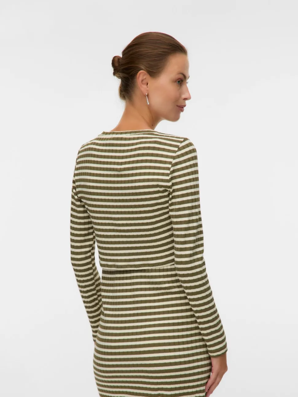 Cropped fit O-hals Top