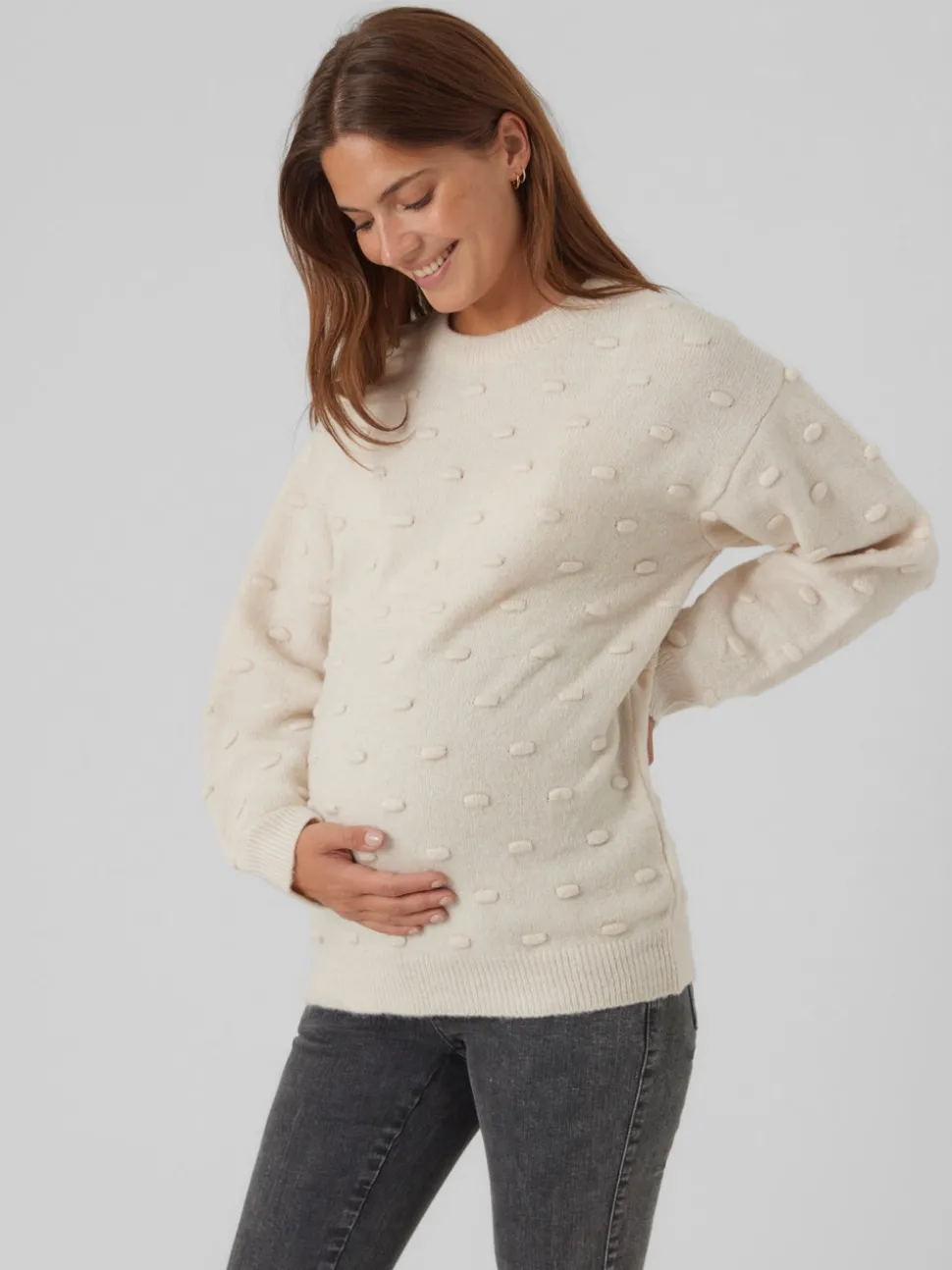 Gebreide Zwangerschaps-pullover