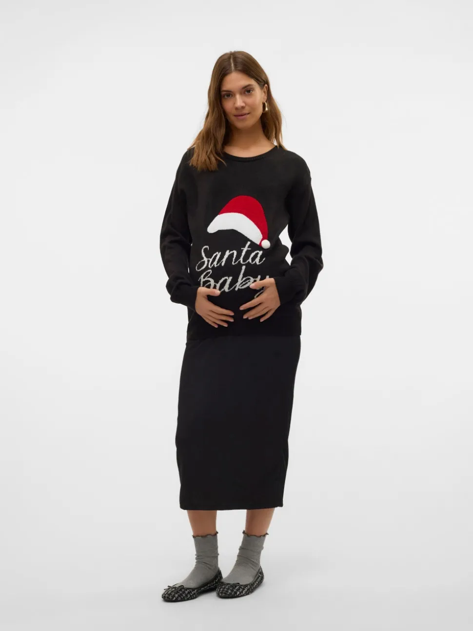 Gebreide Zwangerschaps-pullover
