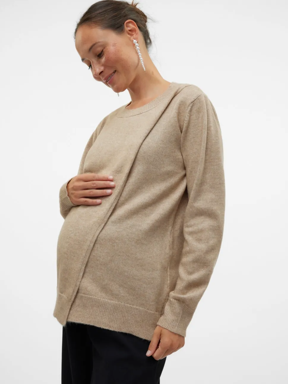 Gebreide Zwangerschaps-pullover