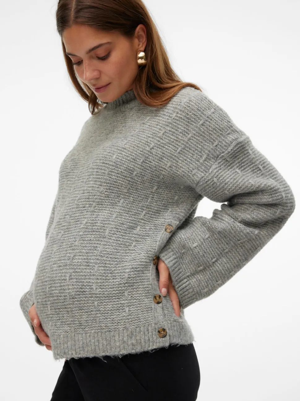 Gebreide Zwangerschaps-pullover