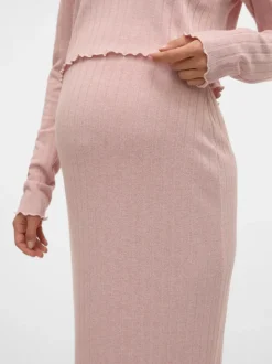 High waist Midi-rok