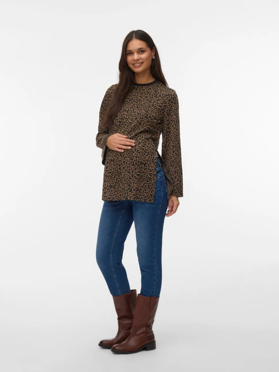 Loose fit O-hals Top