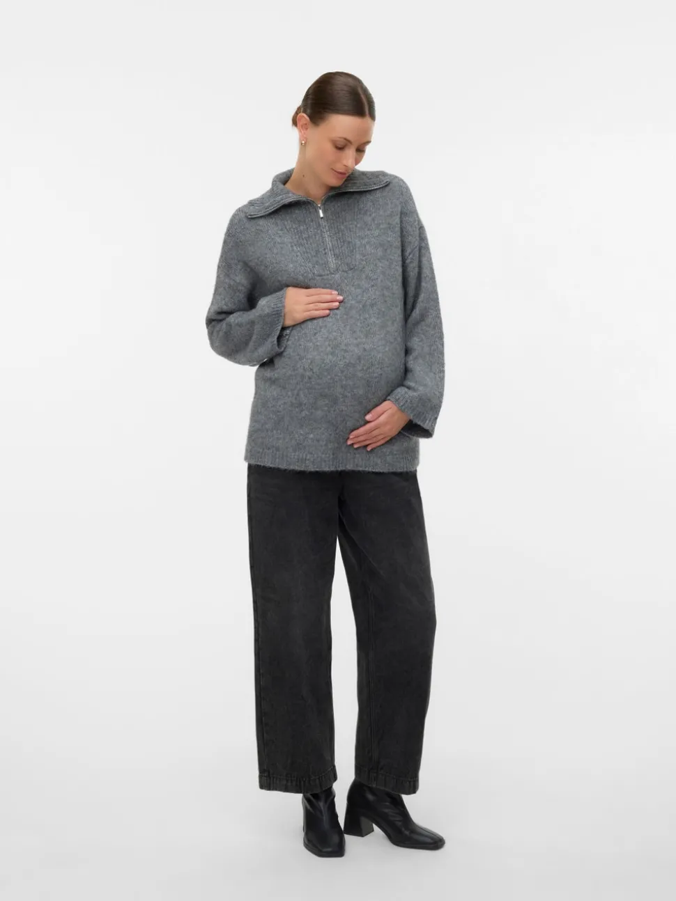Regular fit Hoge hals Pullover