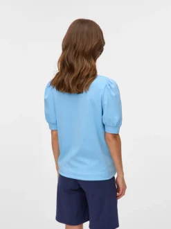 Regular fit O-hals Ballonmouwen T-shirts