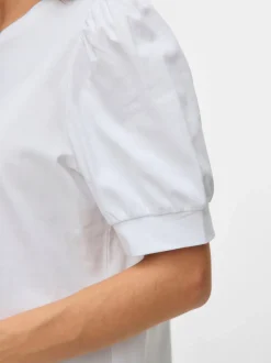 Regular fit O-hals Ballonmouwen T-shirts