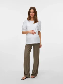 Regular fit O-hals Ballonmouwen T-shirts