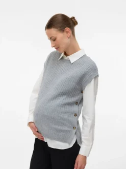 Regular fit O-hals Gebreid gilet