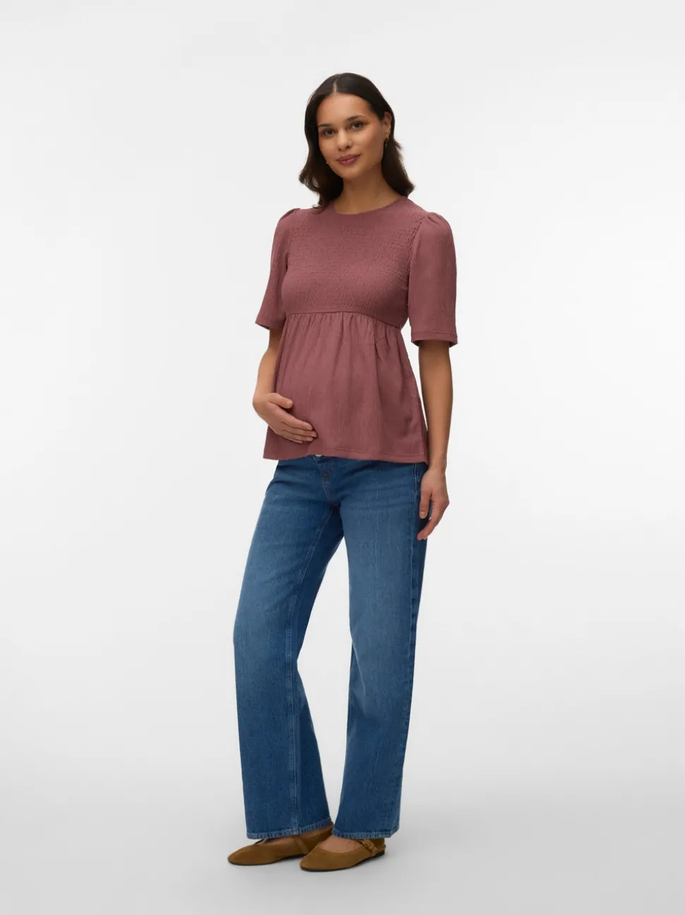 Regular fit O-hals Top