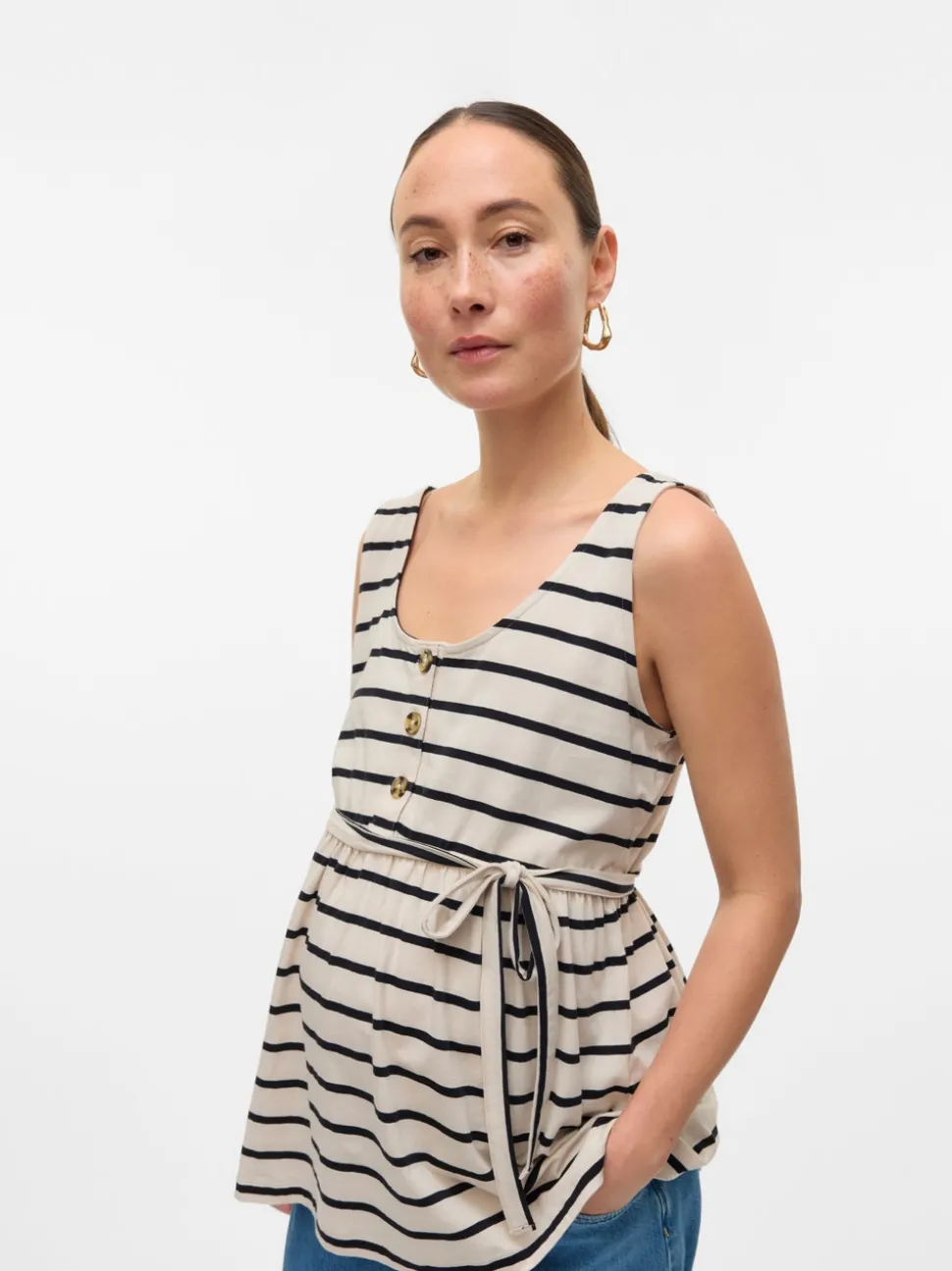 Regular fit U-Hals Top