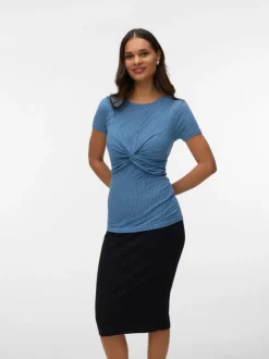 Regular fit V-Hals Mouwuiteinden met omslag Verlaagde schoudernaden Pullover