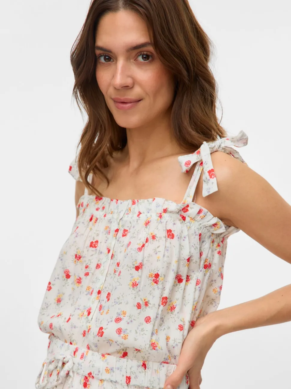 Regular fit Vierkante hals Tanktop