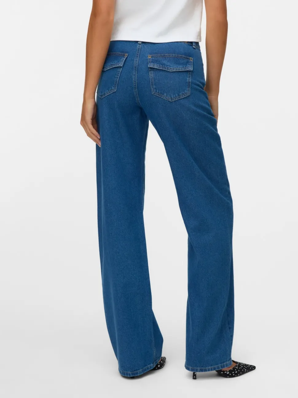 SNRANCY Mid rise Wide leg fit Jeans
