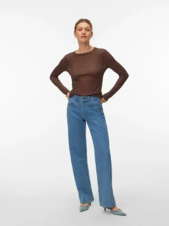 SNRANCY Mid waist Wide leg fit Jeans