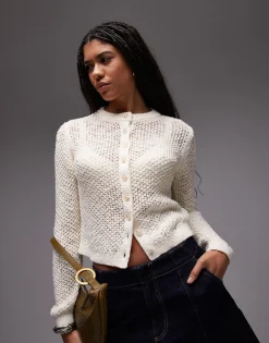 Topshop knitted stichy cardi