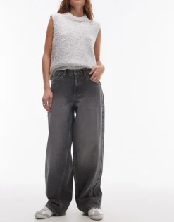 TOPSHOP Low waist Wide leg fit Jeans