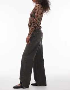 TOPSHOP Low waist Wide leg fit Jeans