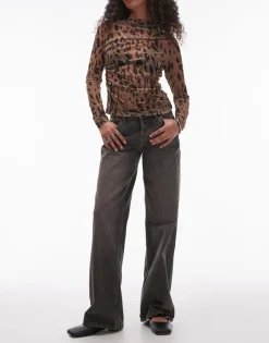 TOPSHOP Low waist Wide leg fit Jeans