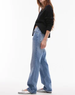 TOPSHOP Mid rise Straight fit Jeans