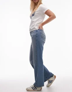 TOPSHOP Mid rise Straight fit Jeans