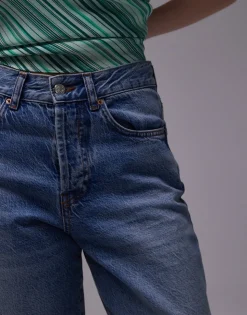 TOPSHOP Mid waist Loose fit Jeans