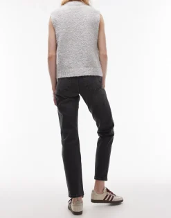 TOPSHOP Mid waist Straight fit Jeans