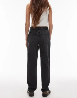 TOPSHOP Mid waist Straight fit Jeans