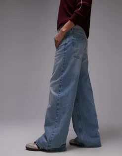 TOPSHOP Mid waist Wide leg fit Jeans