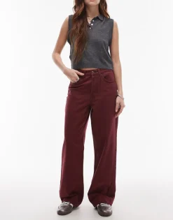 TOPSHOP Mid waist Wide leg fit Jeans