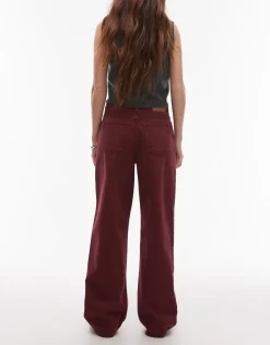 TOPSHOP Mid waist Wide leg fit Jeans