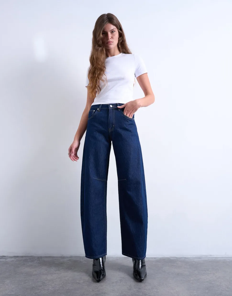 TSBARREL High rise Barrel fit Jeans