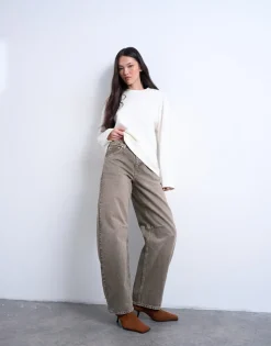 TSBARREL High waist Barrel fit Jeans