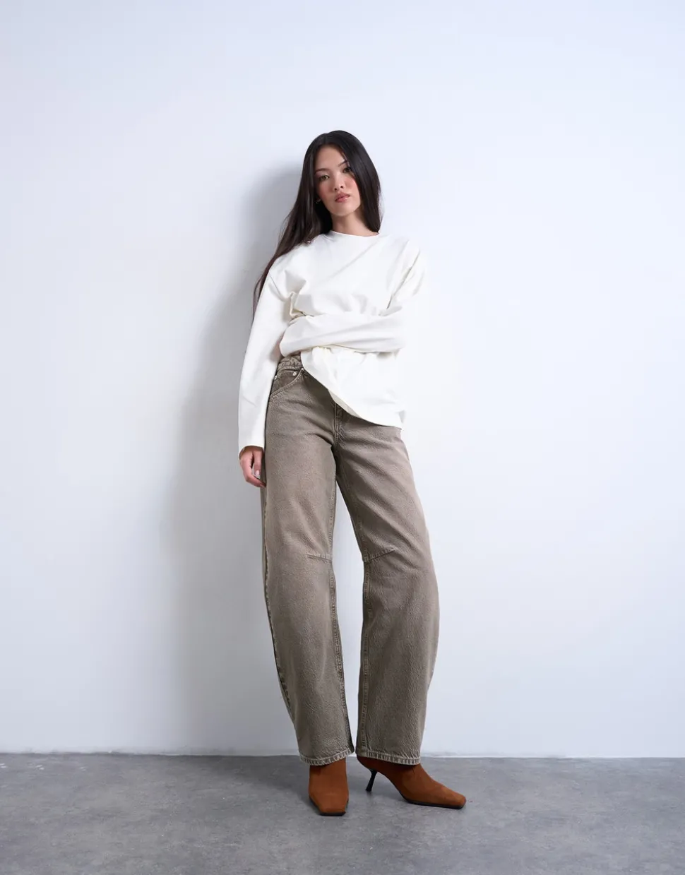 TSBARREL High waist Barrel fit Jeans