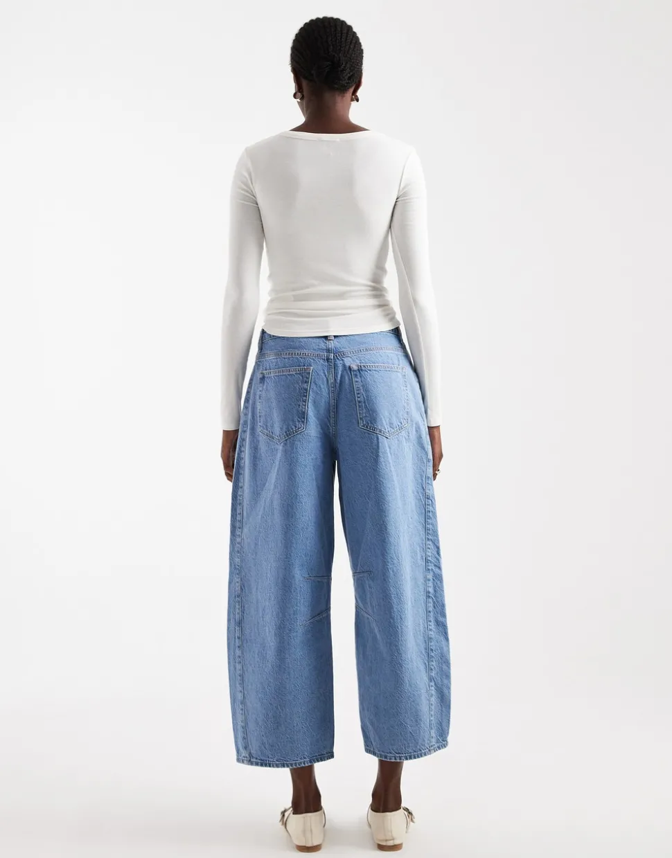 TSBELLA High rise Barrel fit Jeans