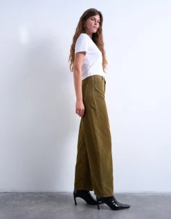 TSBRIANA Super low waist Wide leg fit Jeans