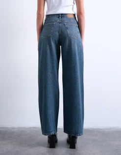 TSCOLUMN Mid rise Straight fit Jeans