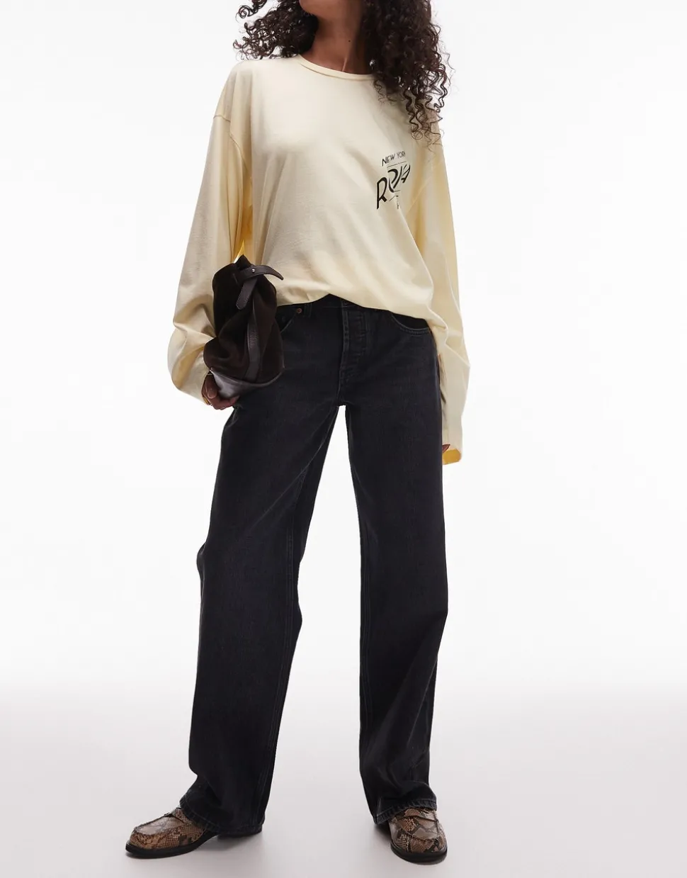 TSEMBER Low rise Wide leg fit Jeans