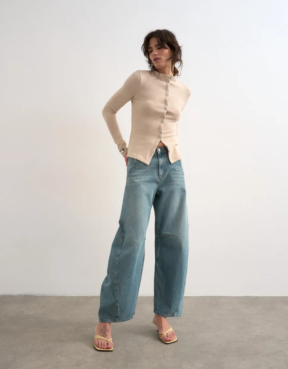 TSEMMA High rise Barrel fit Jeans