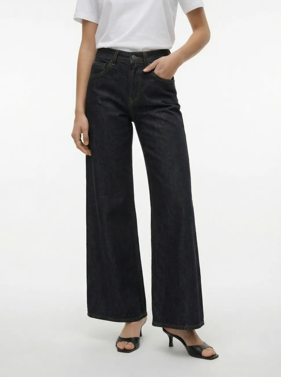 TSHORIZON Mid rise Wide leg fit Jeans