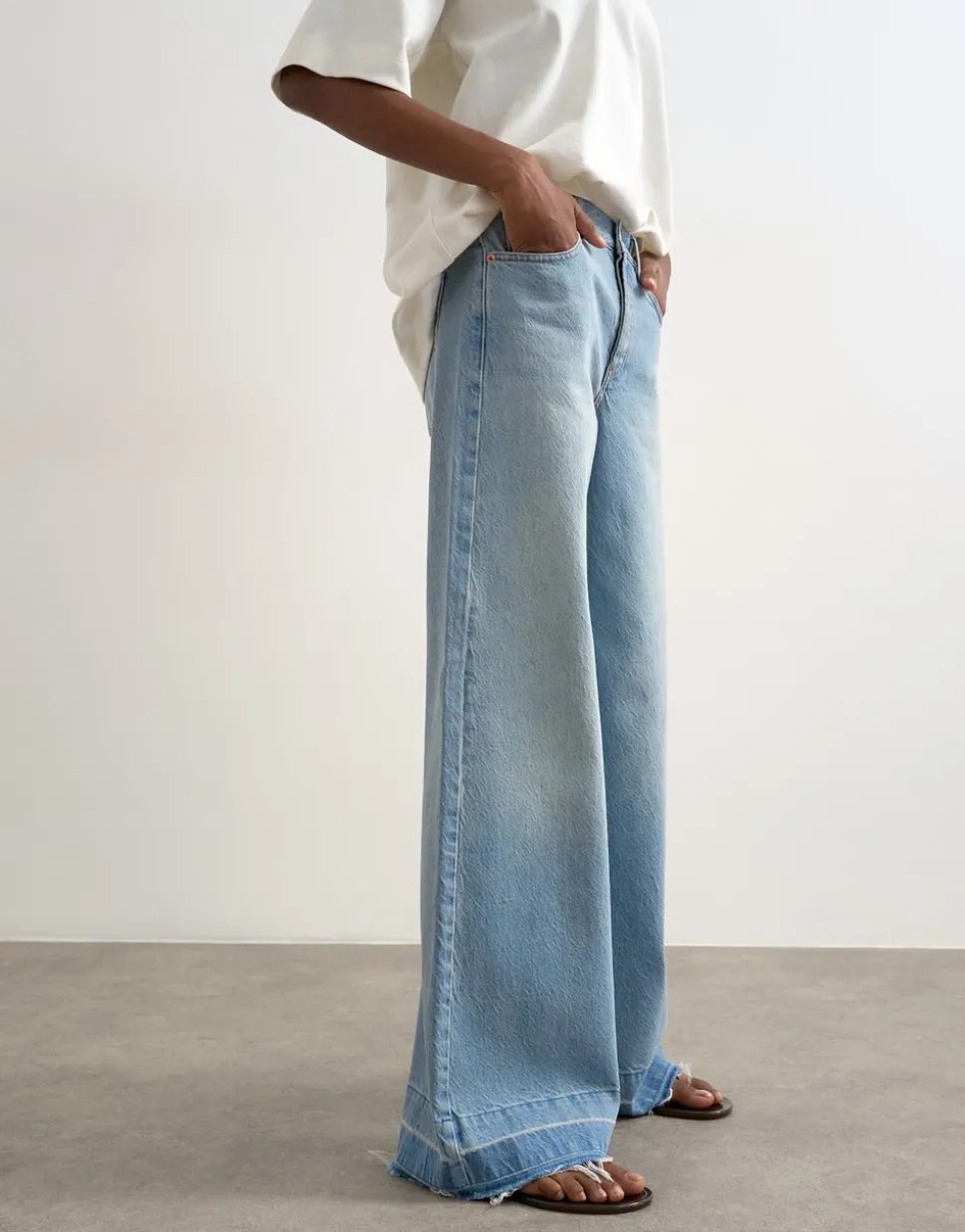 TSHORIZON Mid rise Wide leg fit Jeans